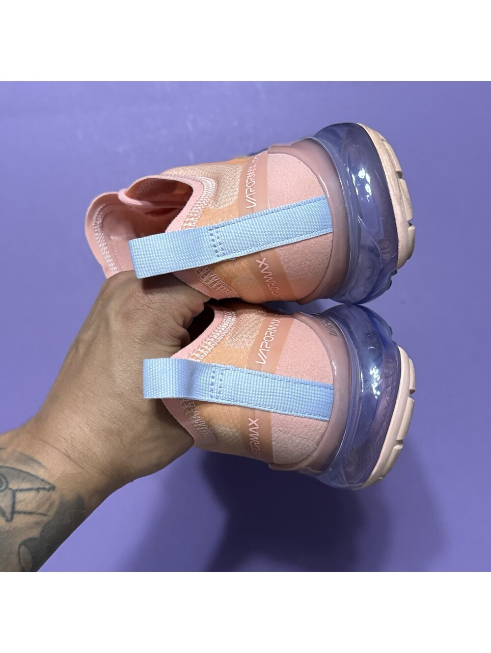 Nike Air VaporMax 2019 Running Shoes Bleached Coral AR6632-603 Women’s Size 9.5 - Picture 5 of 9